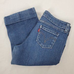 Levi's Jeans Clam Digger Capri Blue Denim Womens 6